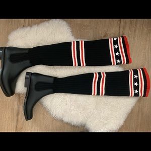 Givenchy over the knee rain boots size 36